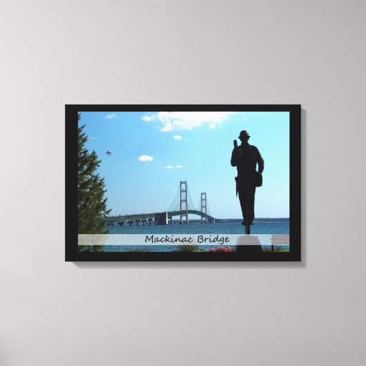 Mackinac Bridge/Wrapped Canvas Afdruk (Voorkant)