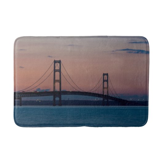 Mackinac-brug in Dusk Badmat (Voorkant)