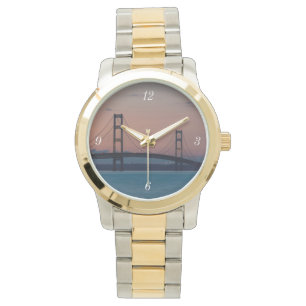 Mackinac-brug in Dusk Horloge