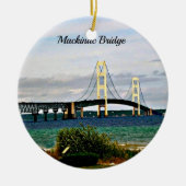Mackinac-brug, Mackinac-eiland Keramisch Ornament (Voorkant)