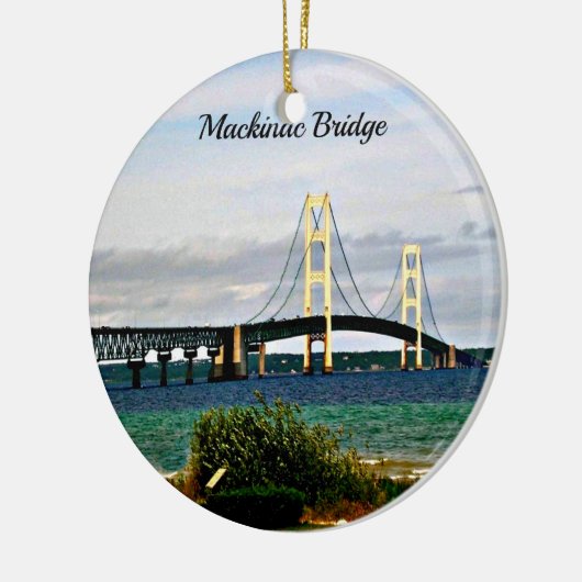 Mackinac-brug, Mackinac-eiland Keramisch Ornament (Links)