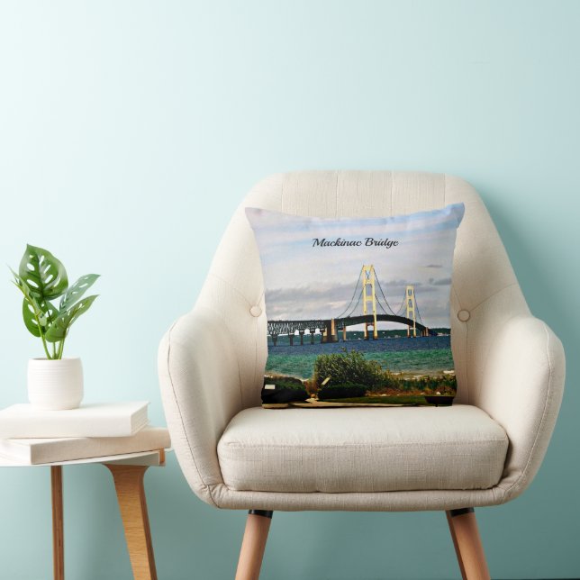 Mackinac-brug, Mackinac Island Kussen (Stoel)