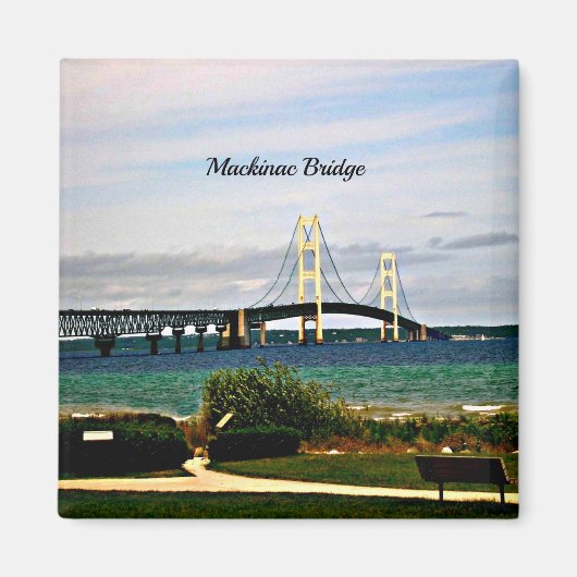 Mackinac-brug, Mackinac Island Magneet (Voorkant)
