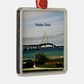 Mackinac-brug, Mackinac Island Metalen Ornament (Rechts)