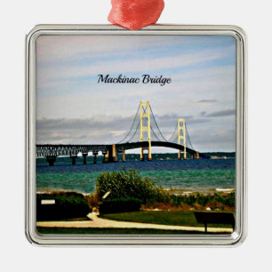 Mackinac-brug, Mackinac Island Metalen Ornament