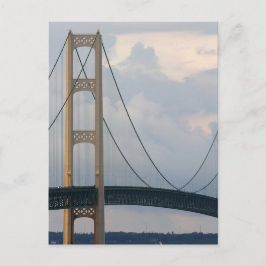 Mackinac-brug, Michigan, VS Briefkaart (Voorkant)