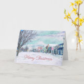 Mackinac City Kerstgroet kaart (Gele Bloem)