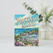 Mackinac-eiland Briefkaart (Staand voorkant)