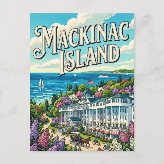 Mackinac-eiland Briefkaart (Voorkant)