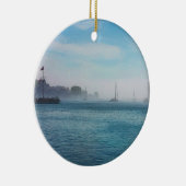 Mackinac Harbour Keramisch Ornament (Rechts)