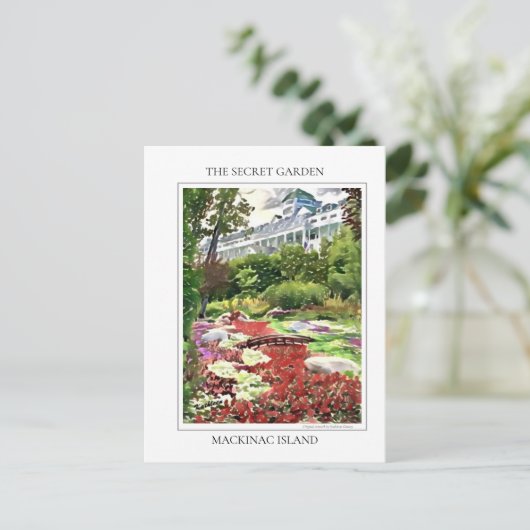 Mackinac het Geheime Briefkaart van de tuin (Staand voorkant)