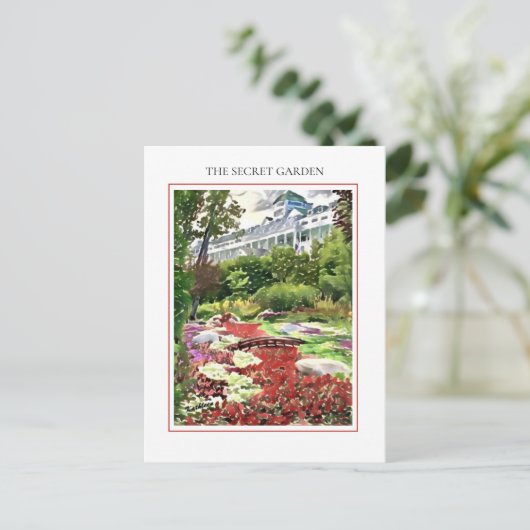 Mackinac het Geheime Briefkaart van de tuin (Staand voorkant)