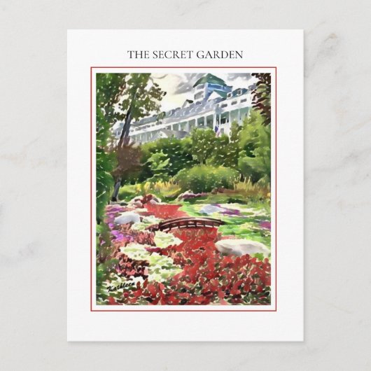 Mackinac het Geheime Briefkaart van de tuin (Voorkant)