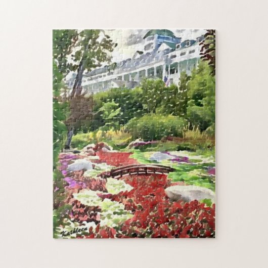 Mackinac het Geheime Briefkaart van de tuin Legpuzzel (Verticaal)