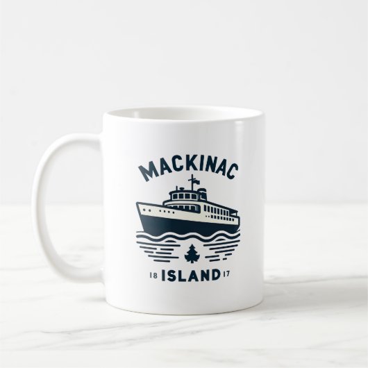 Mackinac Island 1817 Vakantie Michigan Koffiemok (Links)