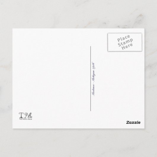 Mackinac Island 1956 Michigan Fudge Shop Briefkaart (Achterkant)