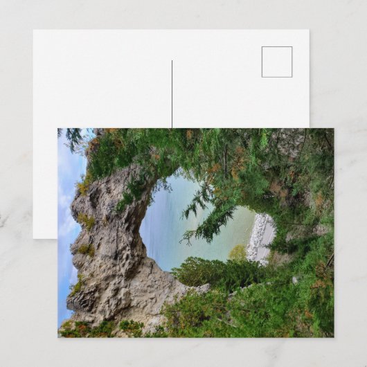 Mackinac Island Arch Rock Briefkaart (Voorkant / Achterkant)
