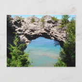 Mackinac Island "Arch Rock" Briefkaart (Voorkant)