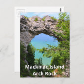 Mackinac Island Arch Rock Briefkaart (Voorkant / Achterkant)