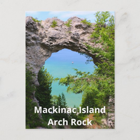 Mackinac Island Arch Rock Briefkaart (Voorkant)