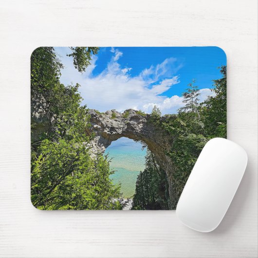 Mackinac Island Arch Rock Muismat (Met muis)