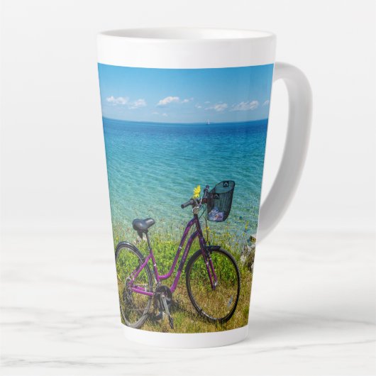 Mackinac Island Bike Latte Mok (Rechterhoek)