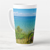 Mackinac Island Bike Latte Mok (Linkerhoek)