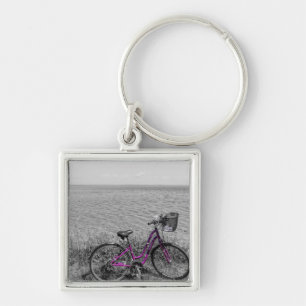 Mackinac Island Bike Selectieve kleur Sleutelhanger