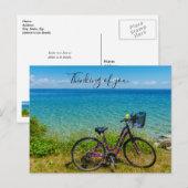 Mackinac Island Bike Thinking You Briefkaart (Voorkant / Achterkant)