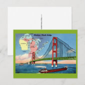 Mackinac Island Brug Postkaart (Voorkant / Achterkant)