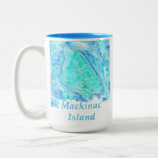 Mackinac Island Coffee Mug Tweekleurige Koffiemok (Links)