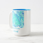 Mackinac Island Coffee Mug Tweekleurige Koffiemok (Voorkant links)