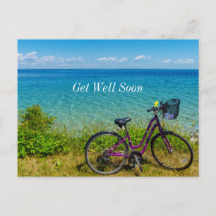 Mackinac Island Fiets Beterschap Wenskaart Briefkaart