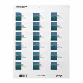 Mackinac Island Harbour-Adresetiketten Etiket (Full Sheet)