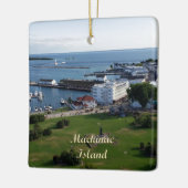 Mackinac Island Harbour & Lake Huron in Michigan Keramisch Ornament (Links)