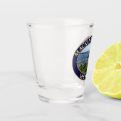 Mackinac Island Harbour & Lake Huron in Michigan Shot Glas (Links)