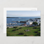 Mackinac Island & Harbour, Michigan Briefkaart (Voorkant / Achterkant)
