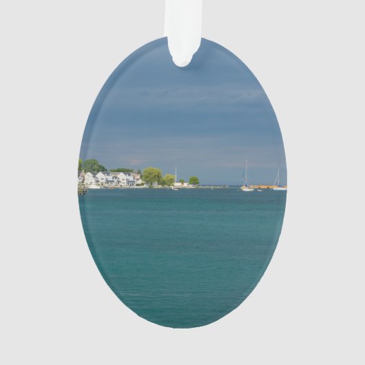 Mackinac Island Harbour Ornament (achterkant)