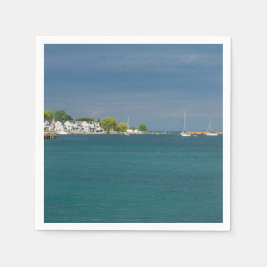 Mackinac Island Harbour Servetten (Voorkant)