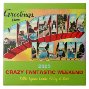 Mackinac Island-herinnering Tegeltje