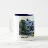 Mackinac Island Home Tweekleurige Koffiemok (Voorkant links)