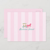 Mackinac Island Horse Drawn Carriage Briefkaart (Voorkant / Achterkant)