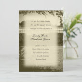 Mackinac Island Hotel Wedding Invitation Kaart (Staand voorkant)