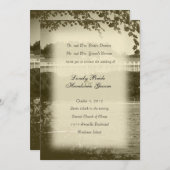 Mackinac Island Hotel Wedding Invitation Kaart (Voorkant / Achterkant)