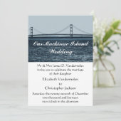 Mackinac Island huwelijksuitnodiging Kaart (Staand voorkant)