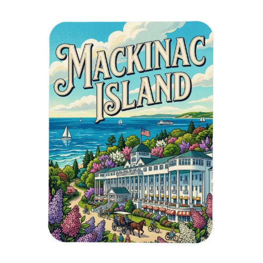 Mackinac Island Magneet (Verticaal)