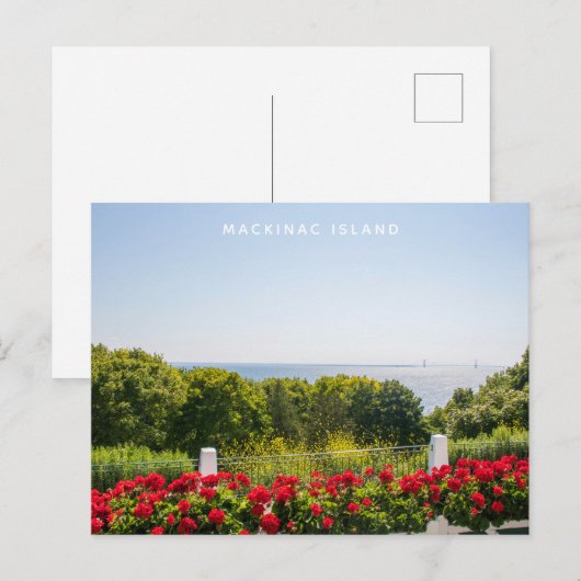 Mackinac Island Michigan Briefkaart (Voorkant / Achterkant)