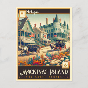 Mackinac Island, Michigan    Briefkaart