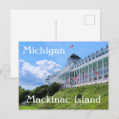 Mackinac Island Michigan Briefkaart (Voorkant / Achterkant)