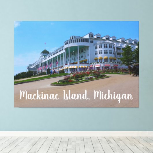 Mackinac Island Michigan Canvas Afdruk (Insitu (Houten vloer))